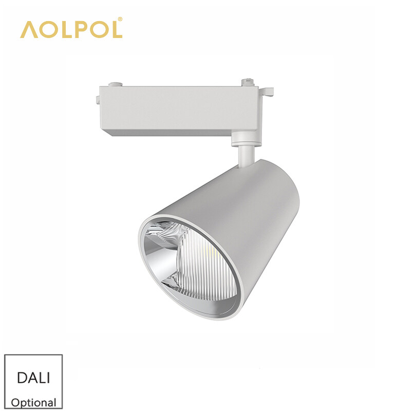 T915/T916/T917 High Quality LED Track Lights High Lumen Ra90 COB Spot Light 15W/25W/40W  Polarized 10° DALI Dimming