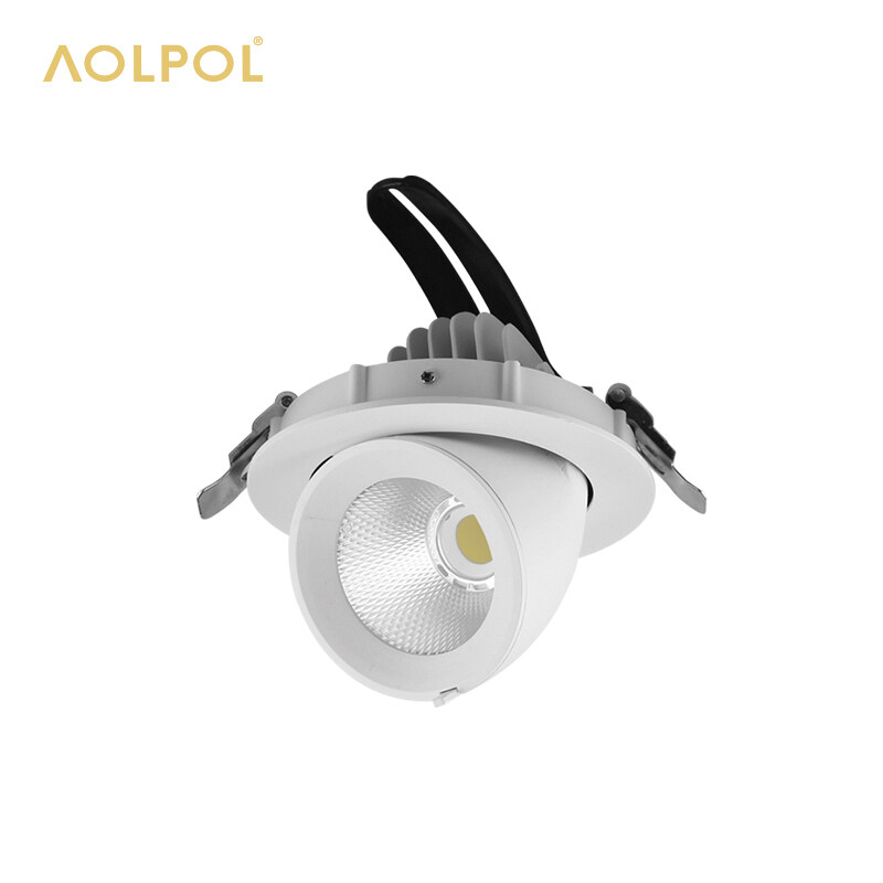 Adjustable Gimbal COB downlight 7W/15W/25W/35W/50W Recessed Gimbal down light XG01